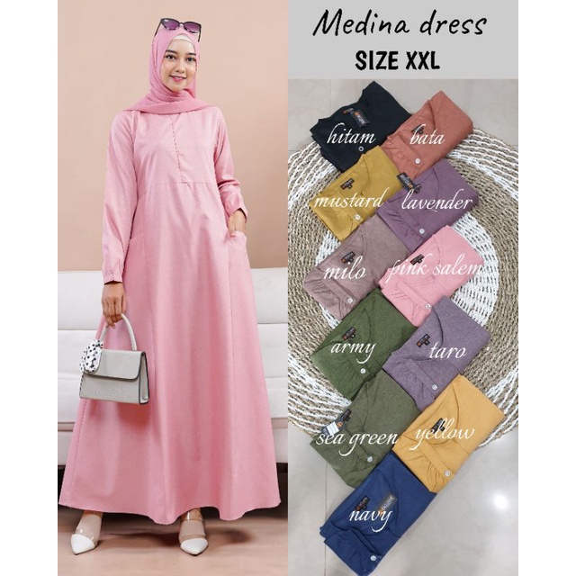 MEDINA DRESS / GAMIS KATUN MADINA /KATUN MADINA FODU / GAMIS BASIC / GAMIS BUSUI KATUN MADINA / GAMI
