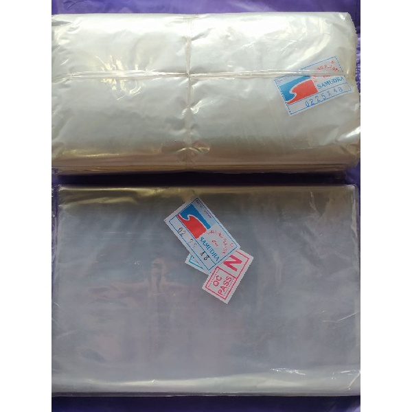 Plastik PP Bening Samudra Tebal 02 Uk. 25x48