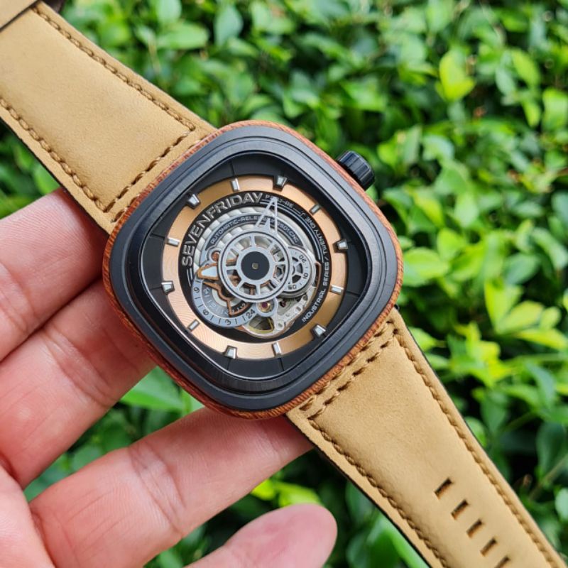 JAM TANGAN SEVEN FRIDAY P2B/03 STRAP LEATHER ORIGINAL BM
