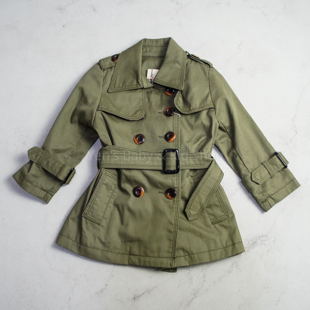 REVE ETOILE Jaket Coat Green | Jaket Anak