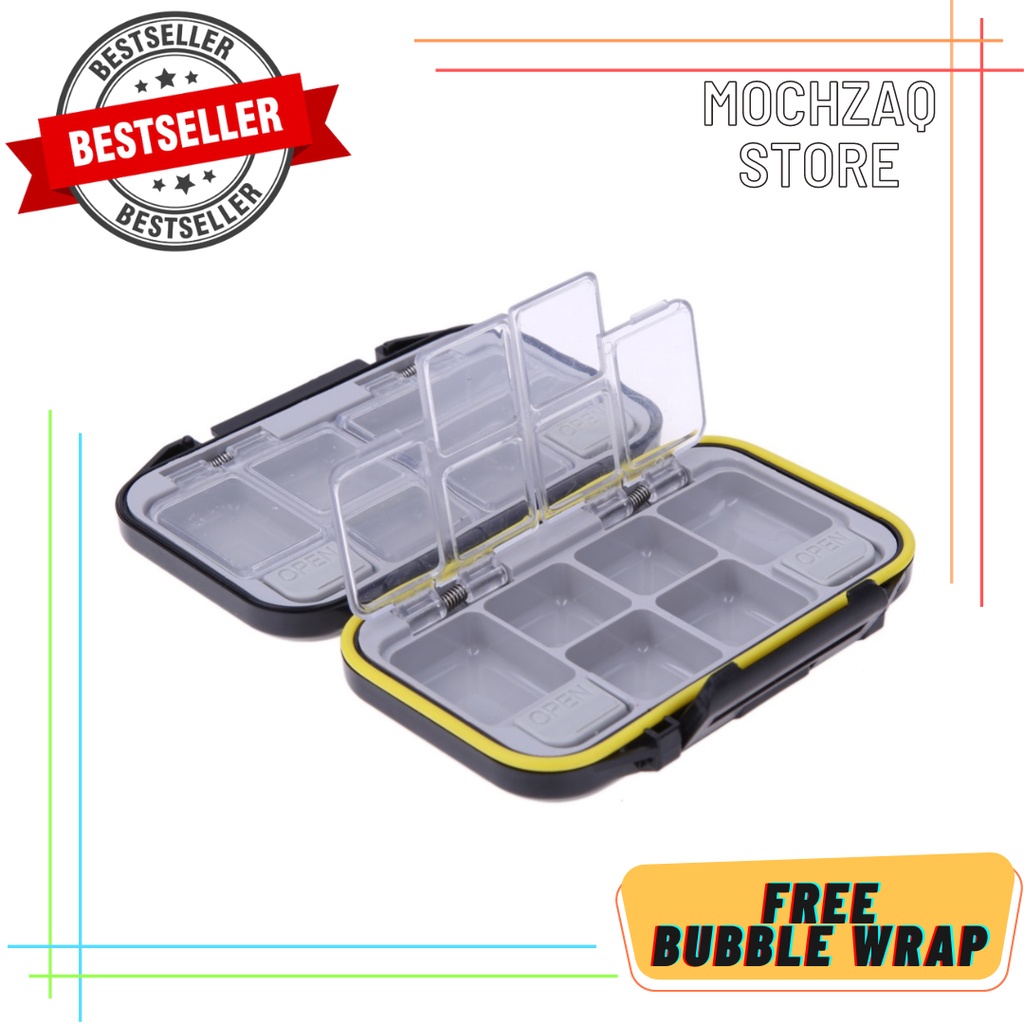 Box Kotak Perkakas Kail Pancing 12 Ruang - MCC01 - Black