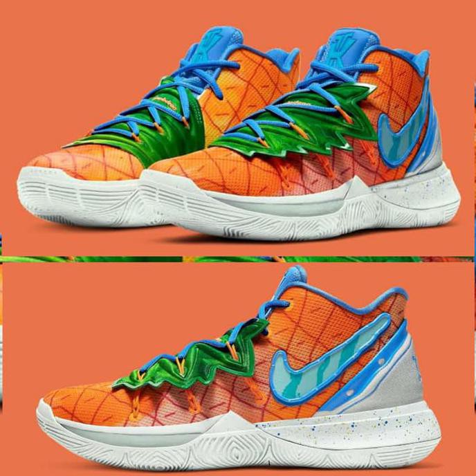 ■ TERLAKU SEPATU BASKET PRIA TERBARU■ SEPATU BASKET UNISEX NIKE KYRIE 5 SPONGEBOB PINEAPLLEHOUSE