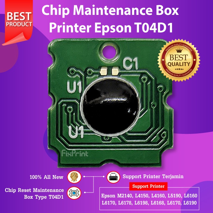 Chip Maintenance Box Epson T04D1 Printer L6160 L6170 L6190 L6290 L6460 L6490 M1140 M2140 3170 L14150