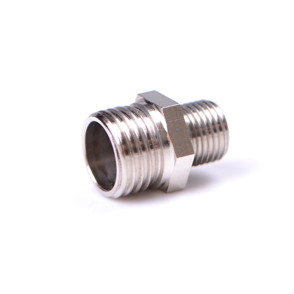 {LUCKID}1/4'' BSP Male to 1/8'' BSP Male Airbrush Hose Adaptor Fitting Connector