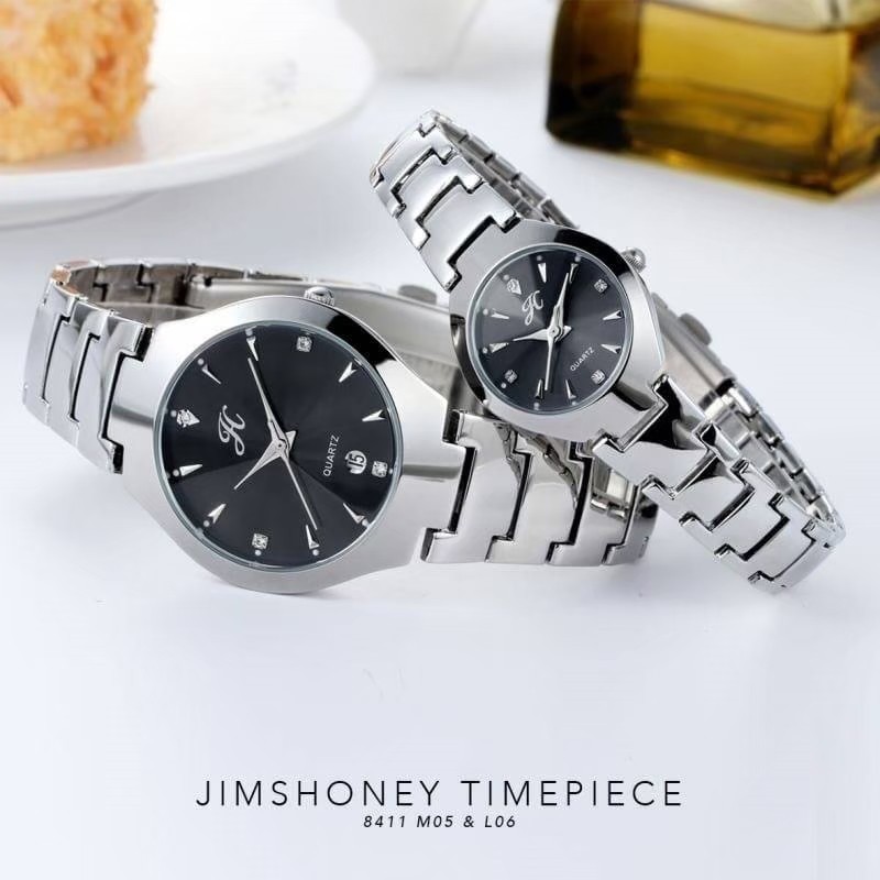 JIMS HONEY JAM TANGAN COUPLE PRIA WANITA JT 8411 (FREE BOX+BATERAI)