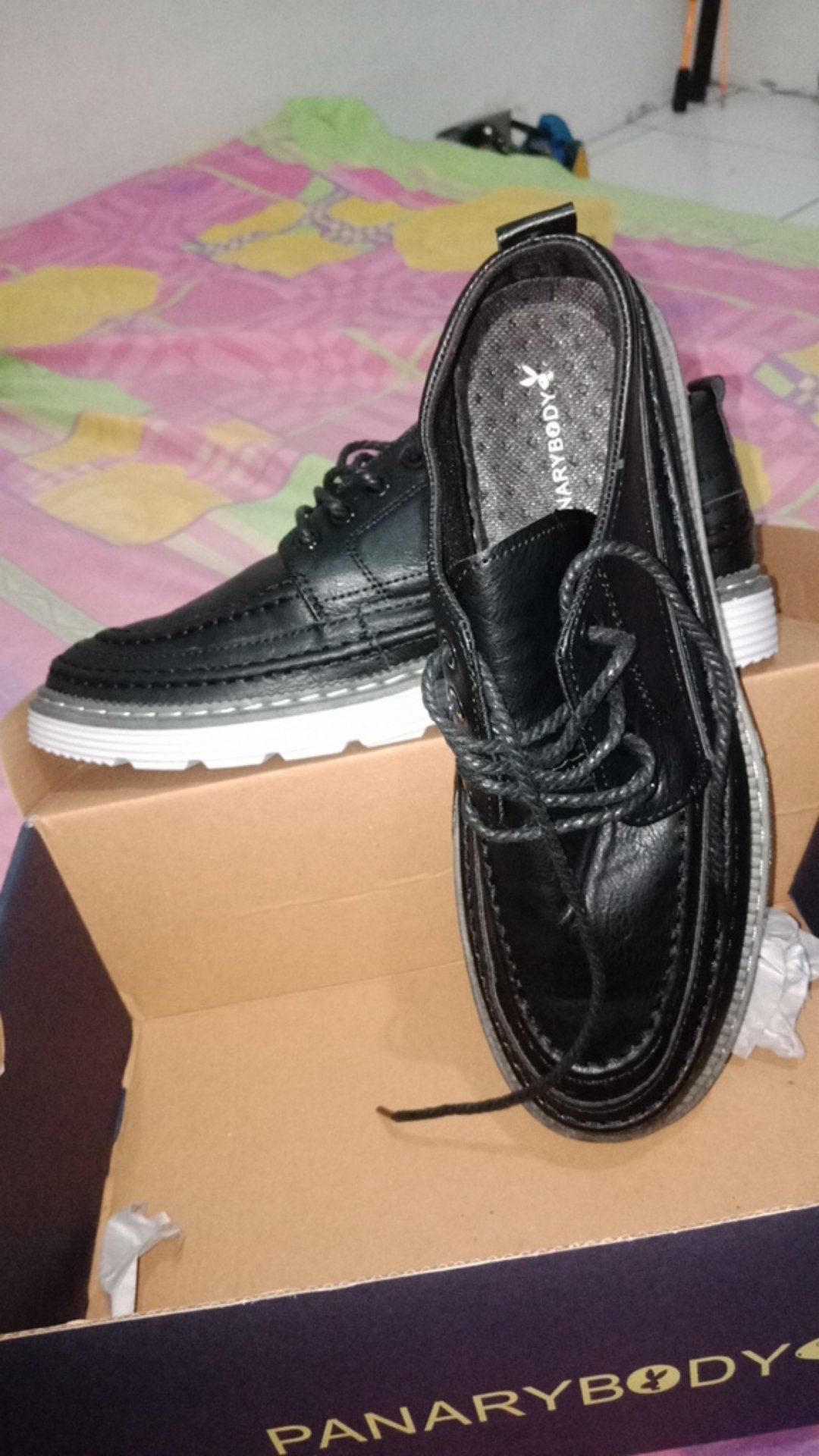 SEPATU PRIA PANTOFEL KULIT ASLI CASUAL KULIAH FORMAL KERJA