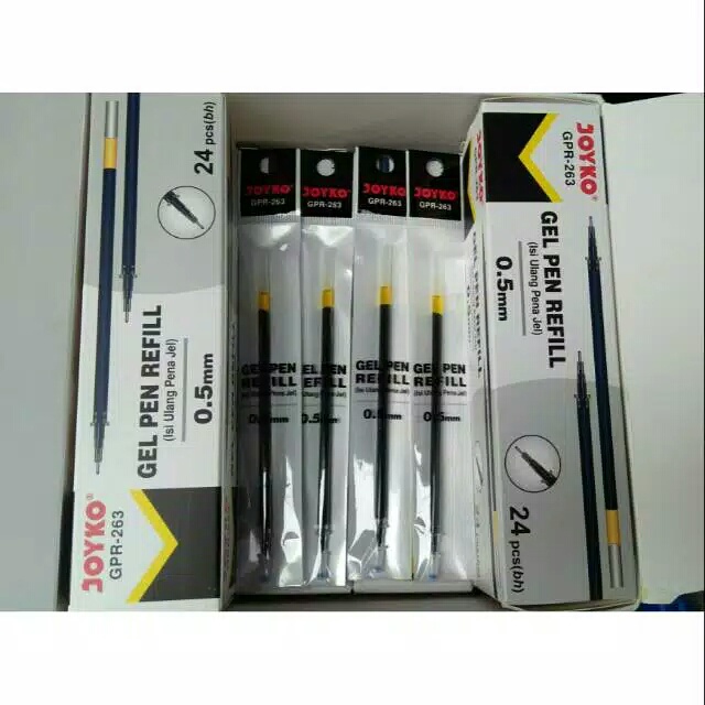 

Joyko Gel Pen GPR-263 (Refill / 3 Pcs) / Isi Ulang Pen Gel Joyko GPR-263