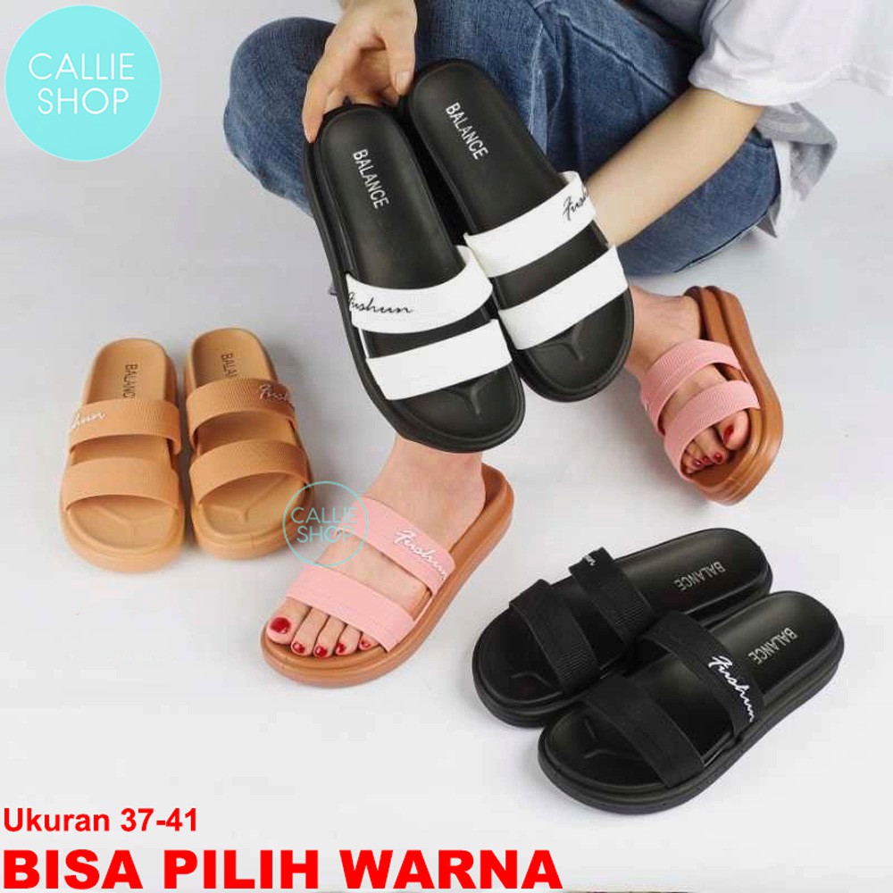 Sandal Balance 840 1 Sandal Jelly Wedges Wanita BAN2FUSHUN