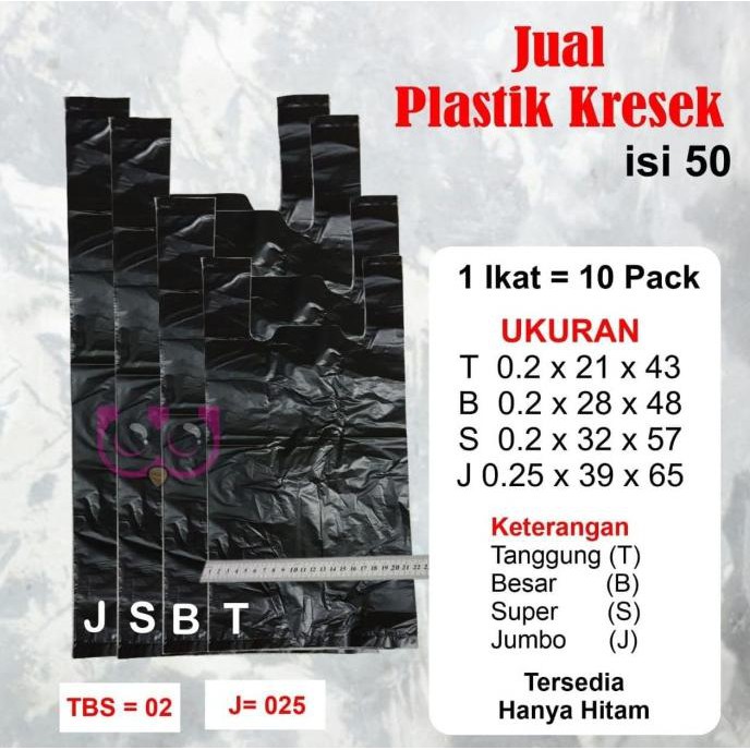 

KANTONG PLASTIK KRESEK WARNA HITAM ISI 50 winsh09 Buru Order