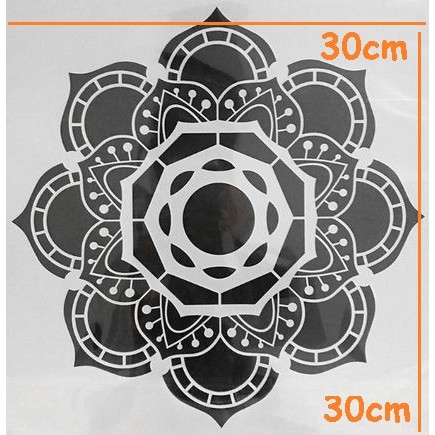 Plastic Stencil - Stensil Dekorasi Motif_MANDALA08