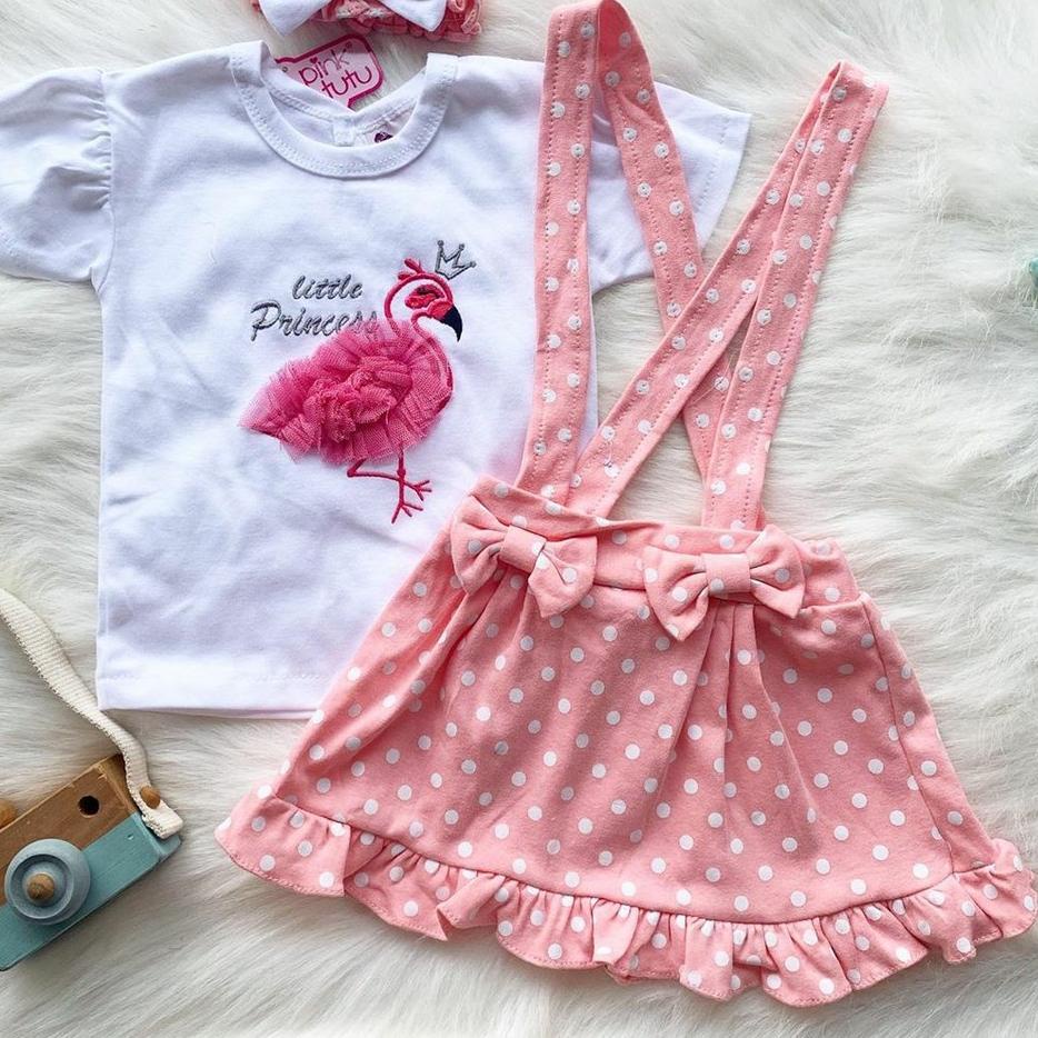 ☃ Setelan baju kaos + overall skirt motif hewan lucu bestseller fashion anak bayi cewek perempuan -f