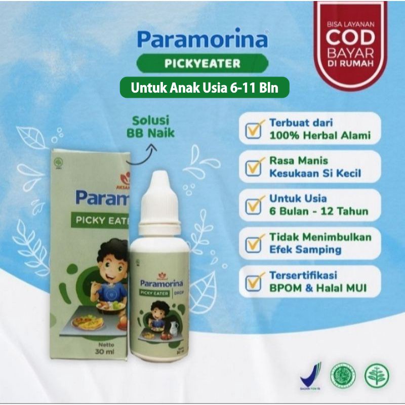 Paramorina Picky Eater Drop / Tetes Vitamin Anak Madu Penambah Nafsu Makan