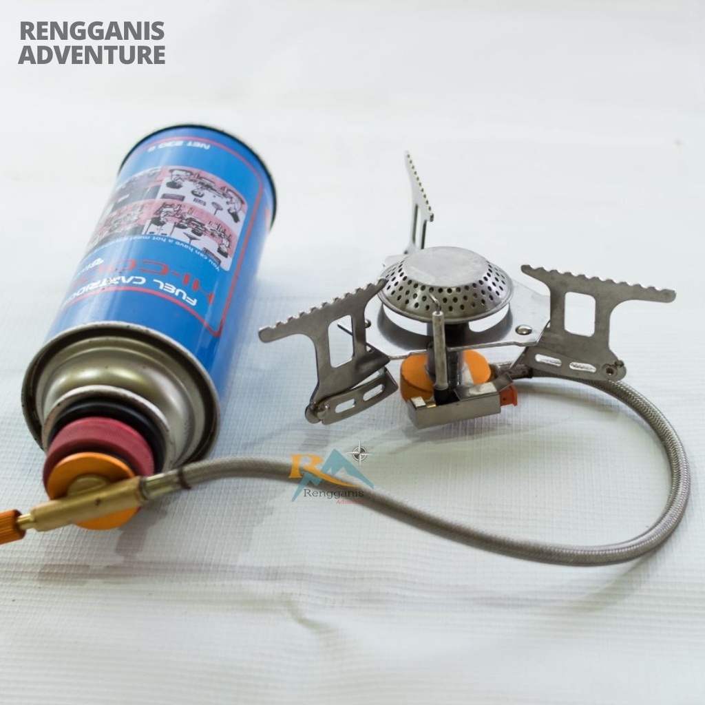 Kompor Camping Stove Selang + Adaptor WSS 201 Kompor Kemah Ultralight Portable Camping Gunung