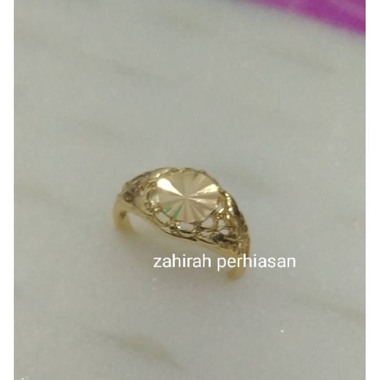 CINCIN WANITA MOTIF EMAS 24K ANTI KARAT ANTI LUNTUR 009