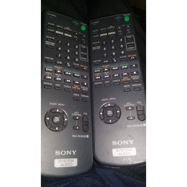 Remot sony compo original terlengkap