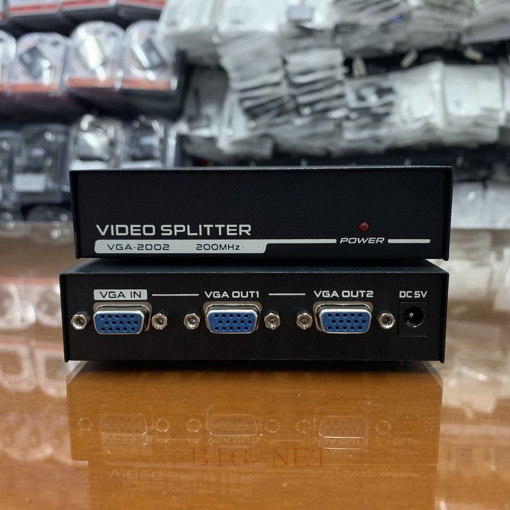 VGA Splitter 2 Ports Converter (1 Input To 2 Output)/ VGA Splitter 1*2