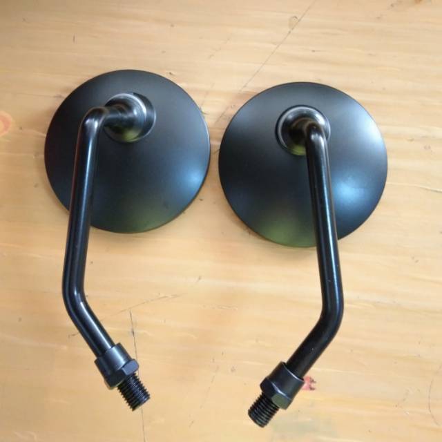 SPION KLASIK BULAT PENDEK HITAM HONDA / YAMAHA