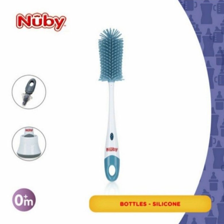 NUBY Silicone Bottle Brush Sikat Botol Silikon Sikat Dot Bayi