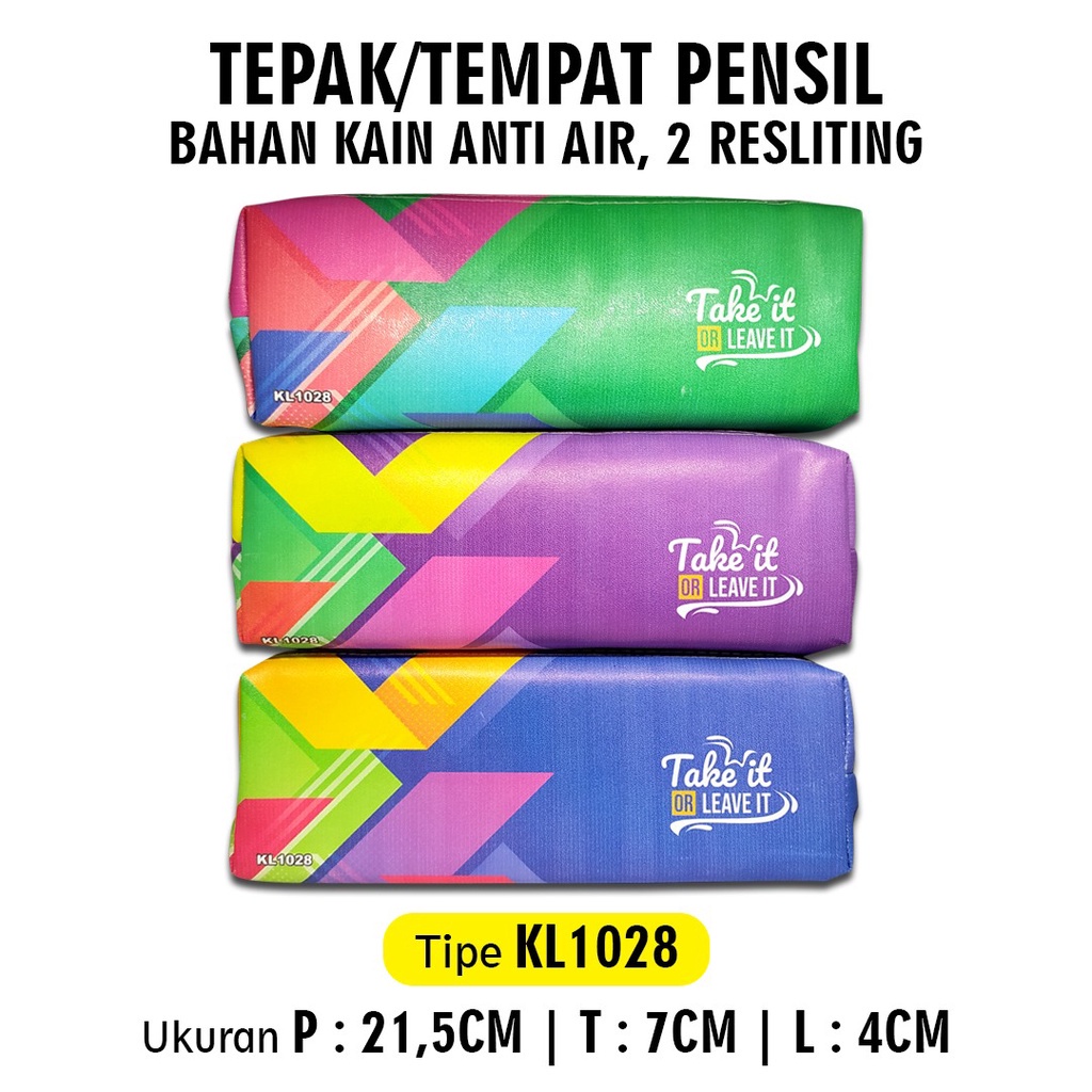 

AS888 - KOTAK PENSIL RESLETING / KOTAK PENSIL POUCH / MOTIF OFFICE KL1028