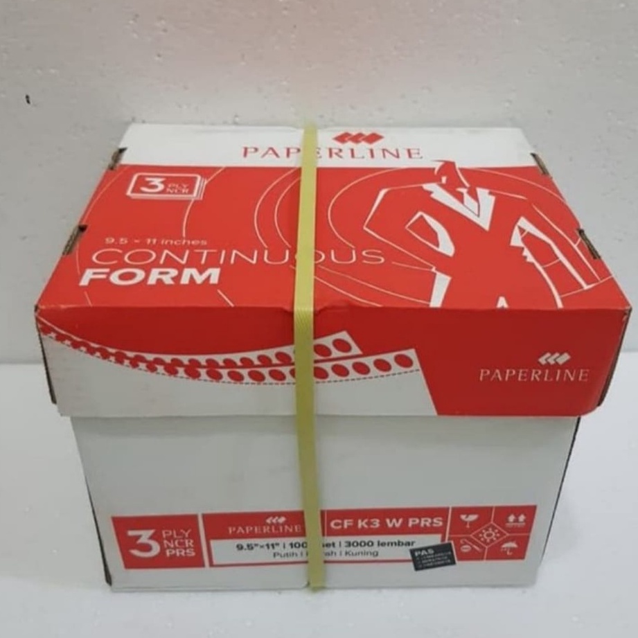 

Continuous Form 9,5 x 11 3ply/2 PRS warna Paperline