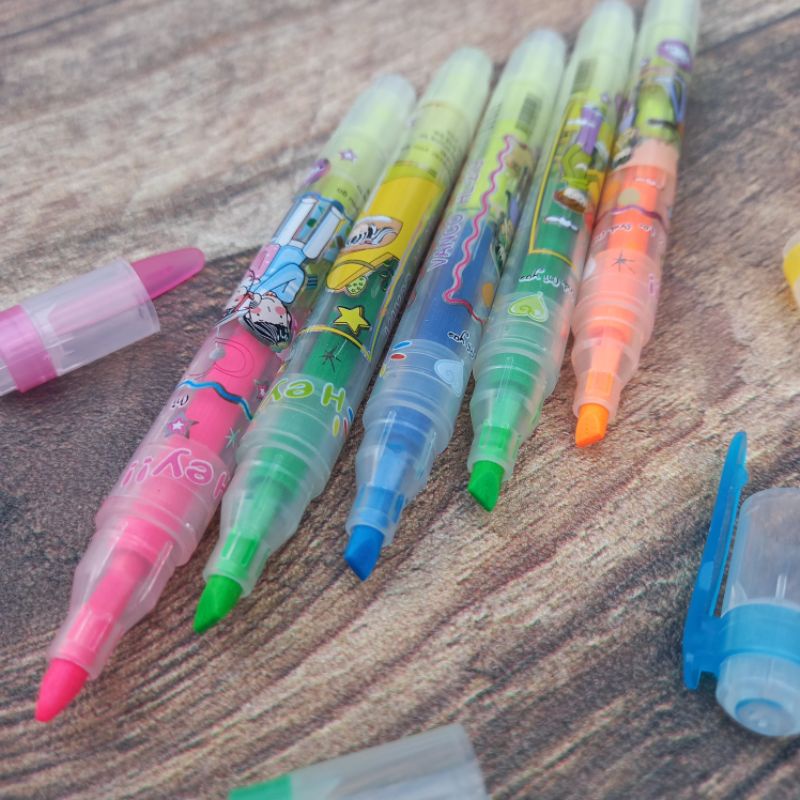 

Stabilo DUA Warna/(12pcs)HIGHLIGHTER twin head/stabilo warna