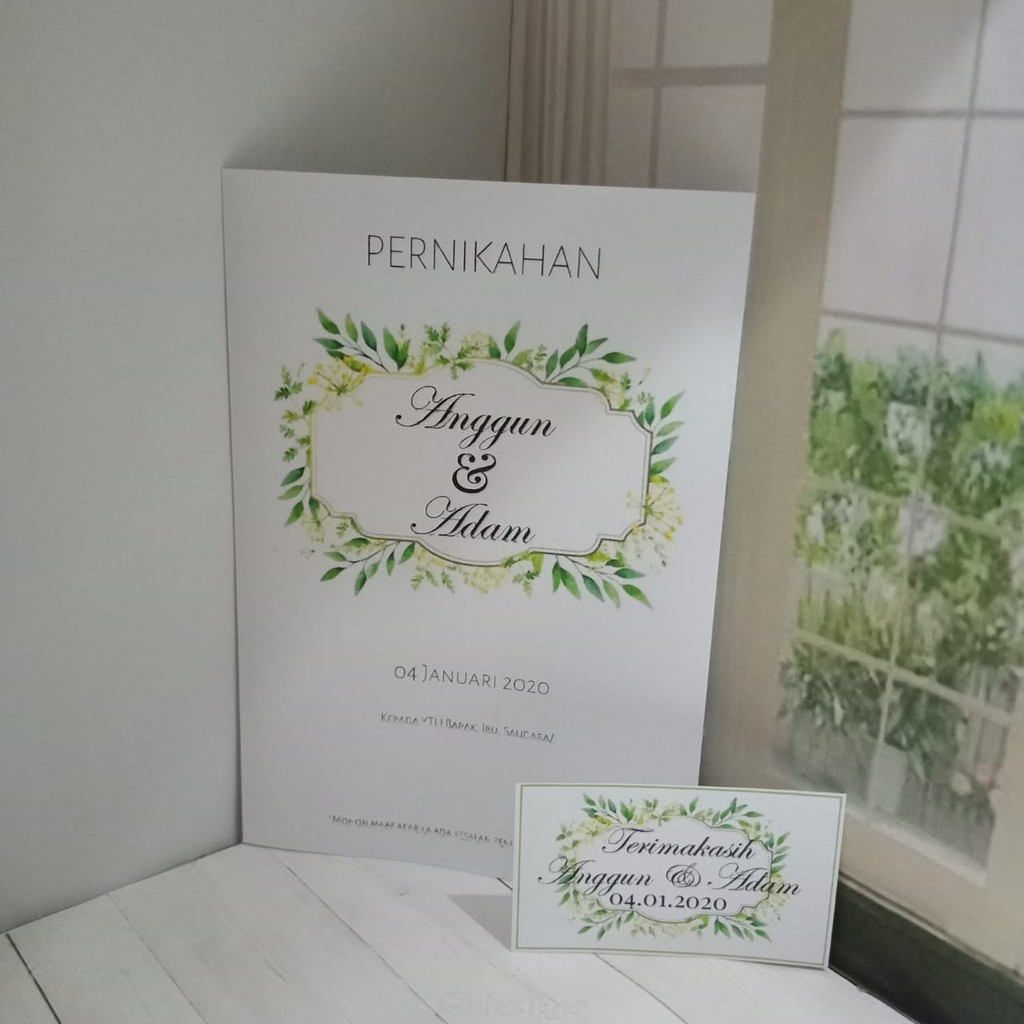 Undangan Pernikahan White Series 17 - Kertas BC Free Video undangan
