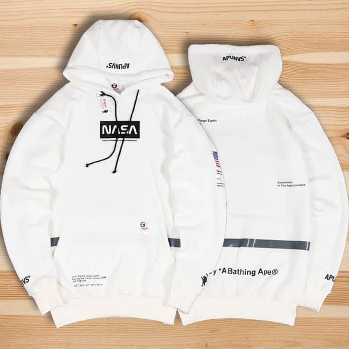 jaket Hoodie NASA Aape Bathing Aepe Size M-XXL
