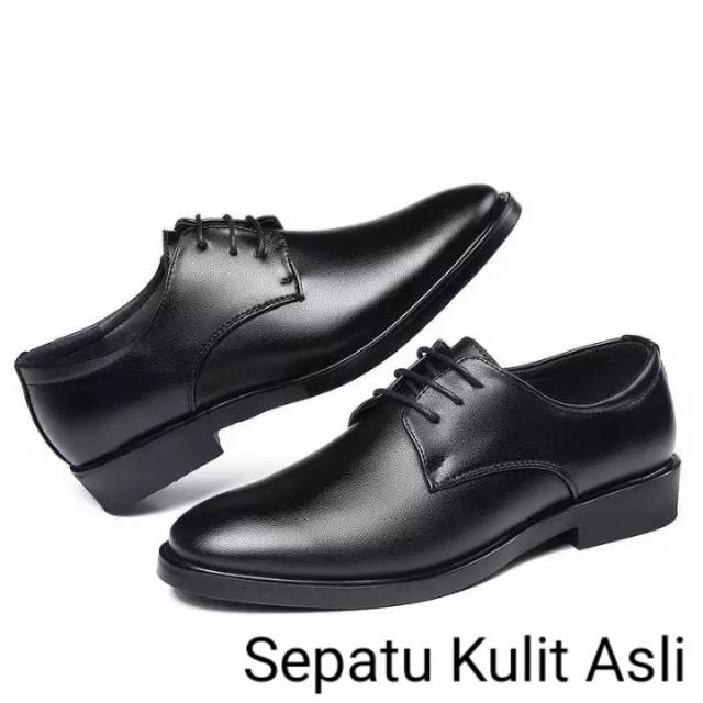 SEPATU KULIT PREMIUM PANTOFEL/ SEPATU KULIT PRIA ELEGAN ORI