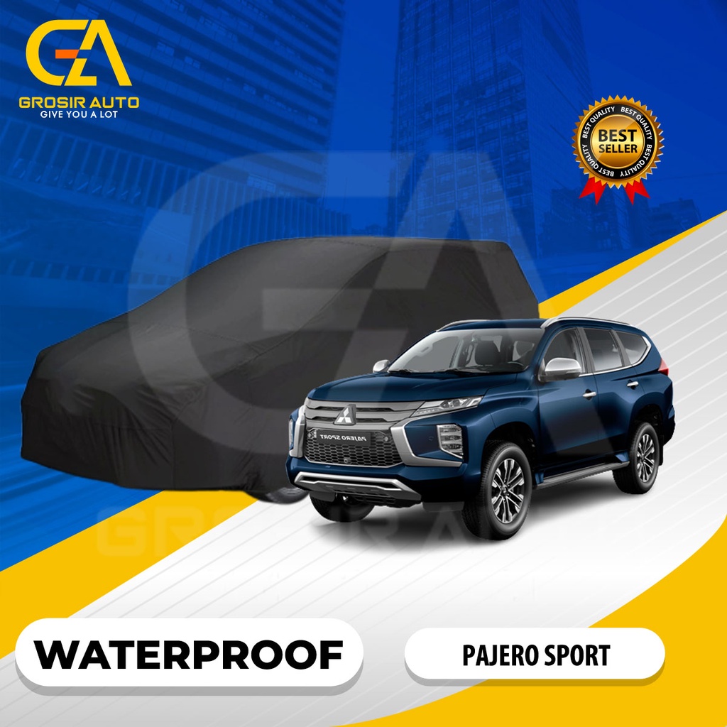 Sarung Body Cover Mobil Hitam /Sarung Penutup Mobil PAJERO SPORT Waterproof