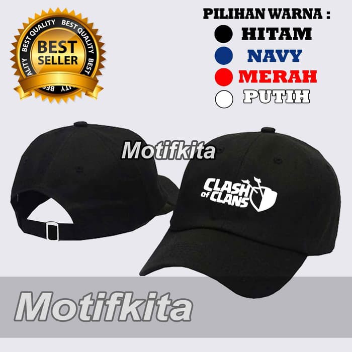 (HOT PROMO)  Topi Baseball CLASH OF CLAN CLANS COC keren Pria Wanita Distro -Palace Store