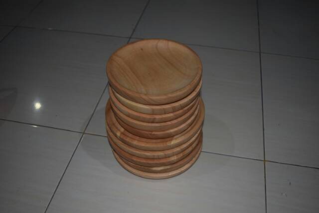 Cobek kayu 20cm wadah tempat sambal kayu cobek bulat 20cm