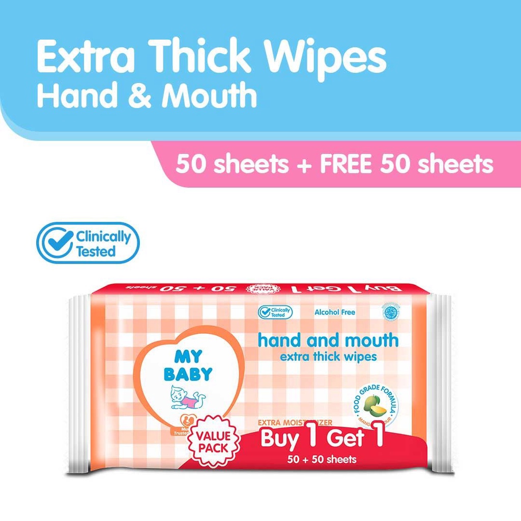 MY BABY WIPES (TISU BASAH) 50s + 50s