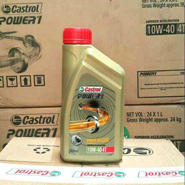 OLI MESIN MOTOR CASTROL POWER 1 / POWER1 10W-40 800 ML