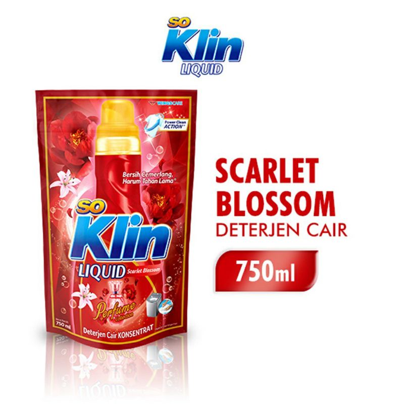 SOKLIN LIQUID PARFUME 750ML(Detergent Cair)