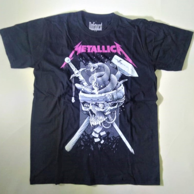 Metallica Kaos Band, Kaos Vintage Metallica, Kaos Rare Metallica