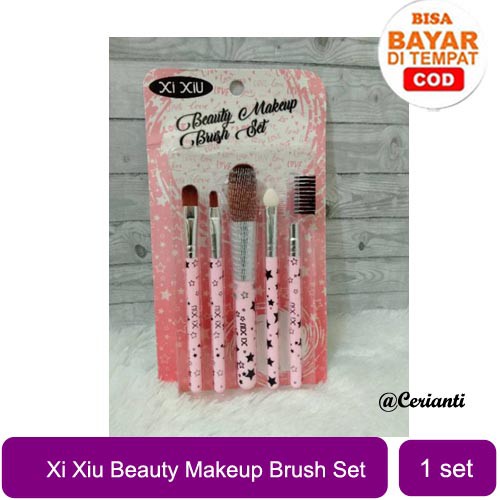 Xi XiU BEAUTY MAKEUP BRUSH SET 5IN1