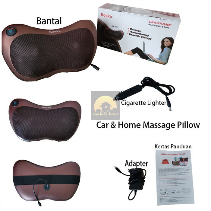 PROMO Bantal Pijat portable Car and Home Masaage Bantal Pijat 8 Bola portable GOSALE99