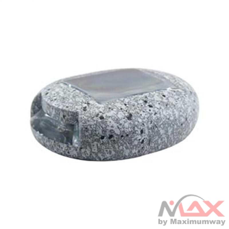 SOLLED Lampu Hias Taman LED Solar Lamp Path Light Fake Stone - GA-002 Warna Gray