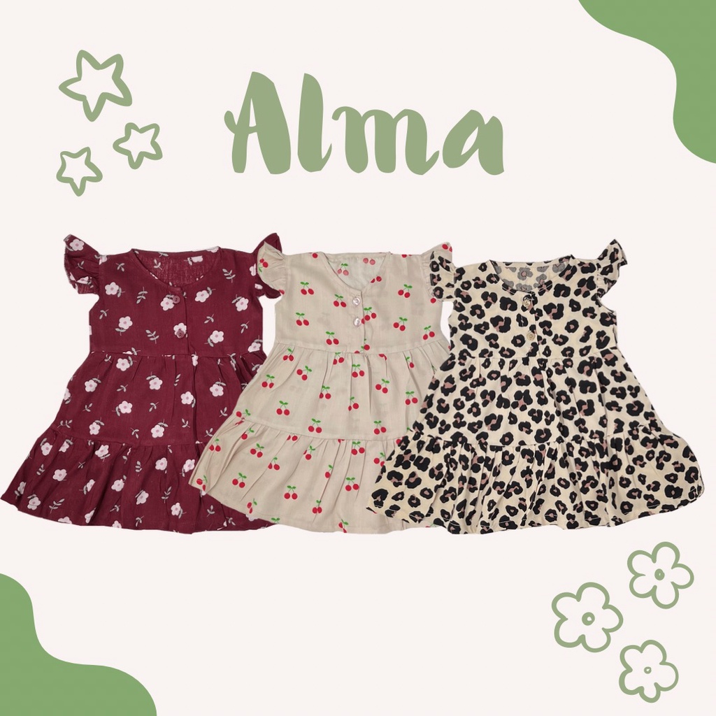 Alma Dress / Dress Bayi Lucu / Dress Kekinian