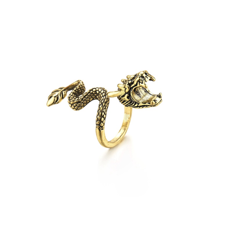 Cincin holder Rokok Desain Naga Gaya retro Kreatif Untuk Hadiah