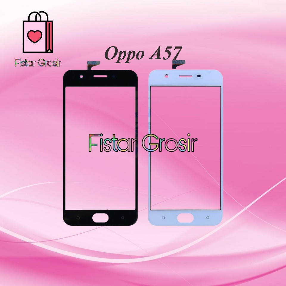 Touchscreen TS Oppo A57 Layar Depan Kaca LCD