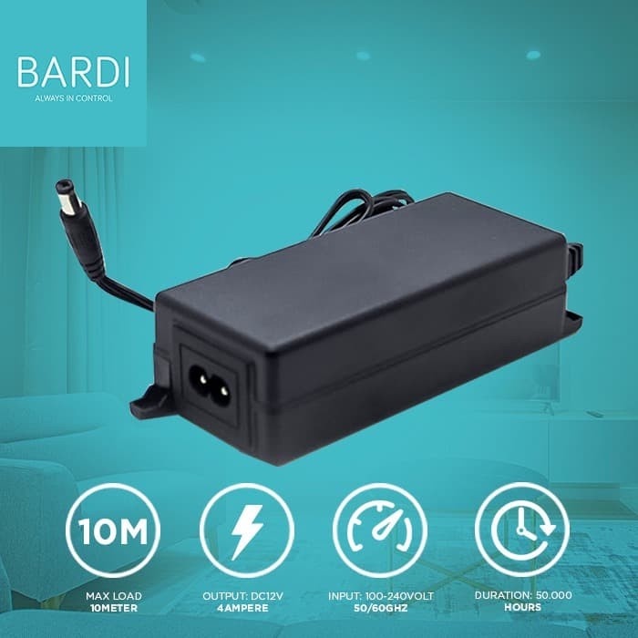 BARDI Smart Adaptor untuk LED strip 10 Meter 4A RGB Home Automation