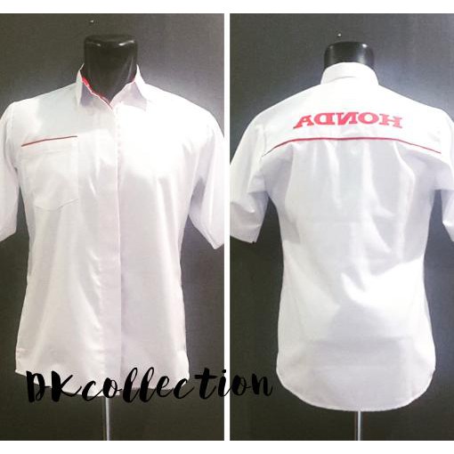 Baju Kemeja Seragam Sales Honda Lengan Pendek Size Xl .Aruansy.Olshop