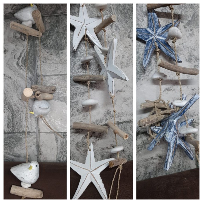 Gantungan hiasan kayu pintu jendela Garland Home decor