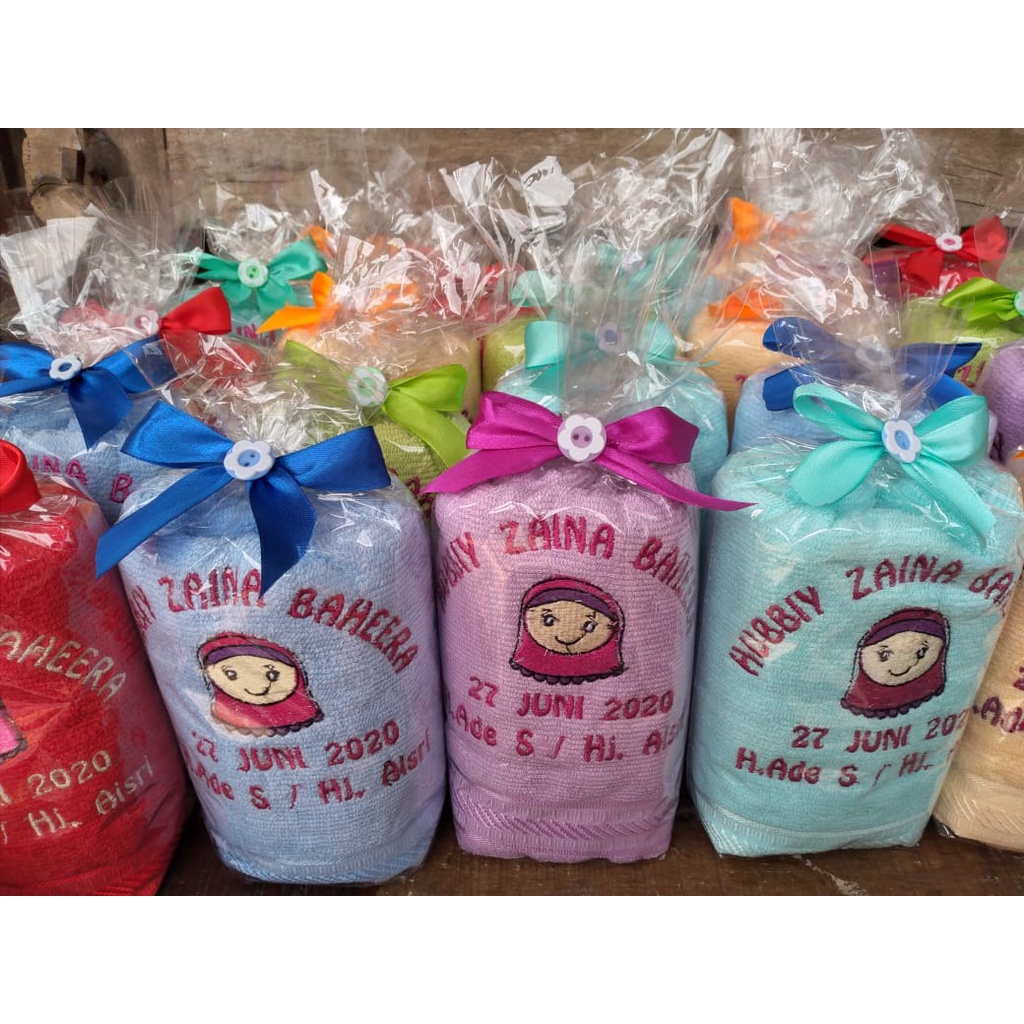 Souvenir Handuk Bordir,Handuk Souvenir,Handuk Mandi