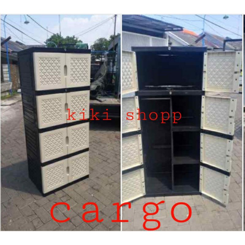 lemari plastik aquose gantung JUMBO SUSUN 4 CARGO