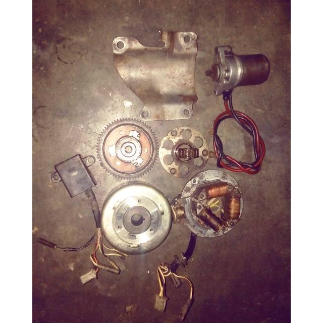 paket Pengapian dobel stater cdi full set Yamaha alfa sigma alfachamp original