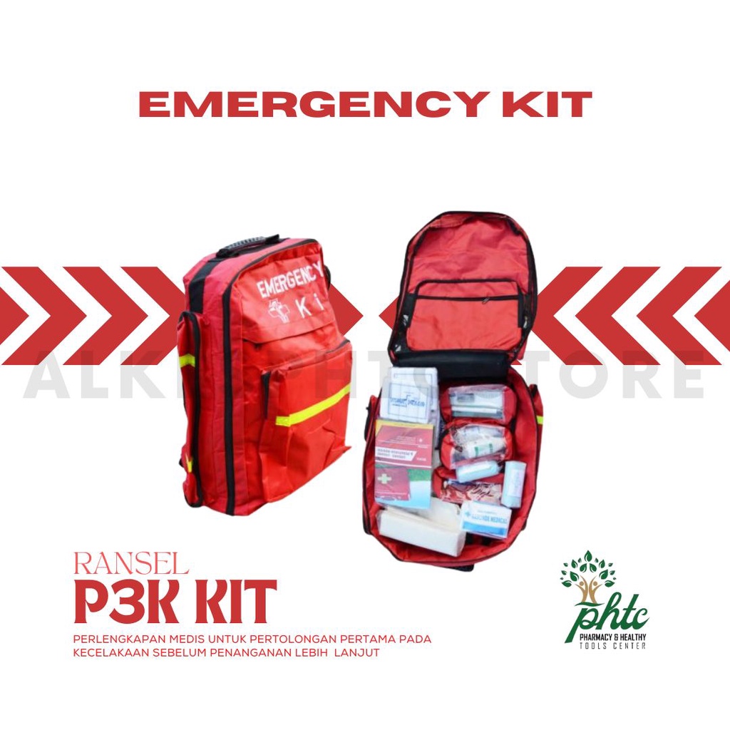 Emergency Kit Ambulance / Perlengkapan P3K Kit / Alat Safety Keselamatan Kerja P3K - Medkit