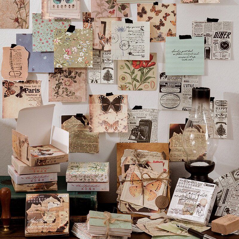 

PICXIANERY || 25 PCS OLD VINTAGE CRAFT PAPER KERTAS SHARE UNTUK HIAS JURNAL