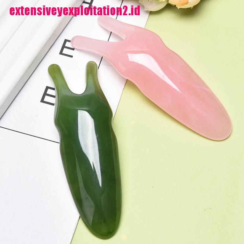 &lt; E2id &amp; &gt; Alat Pijat Gua Sha Bahan Beeswax Alami Untuk Menghilangkan Kerutan Wajah